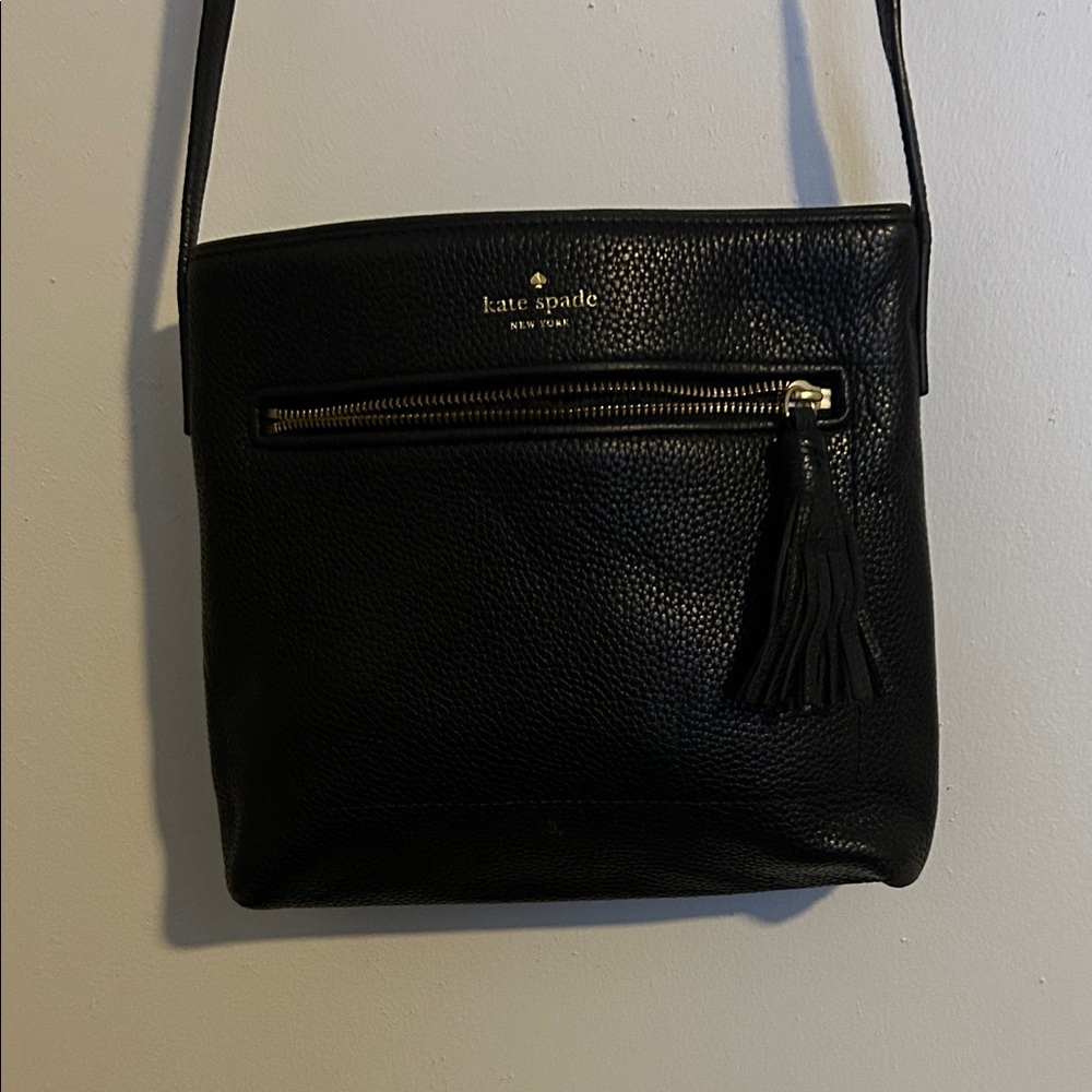 Kate Spade Black Leather Crossbody Bag